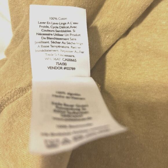 Women’s Eddie Bauer Long Sleeve Yellow -Gold V-Neck T Shirt - Picture 6 of 9